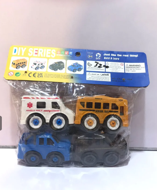 DIY Series Car Set (4 Pcs)