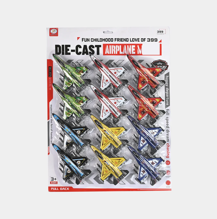 Die Cast Fighter Plane set 12 pcs